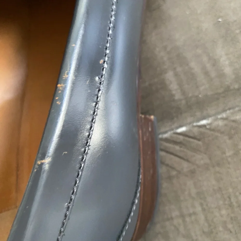 Gucci Men Light Blue Leather Horsebit Luxury Slip On Loafers Size 10.5 - Picture 6 of 11